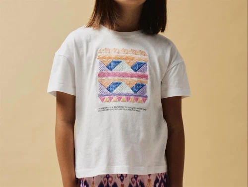 Name It bright white/silt green loose short t-shirt